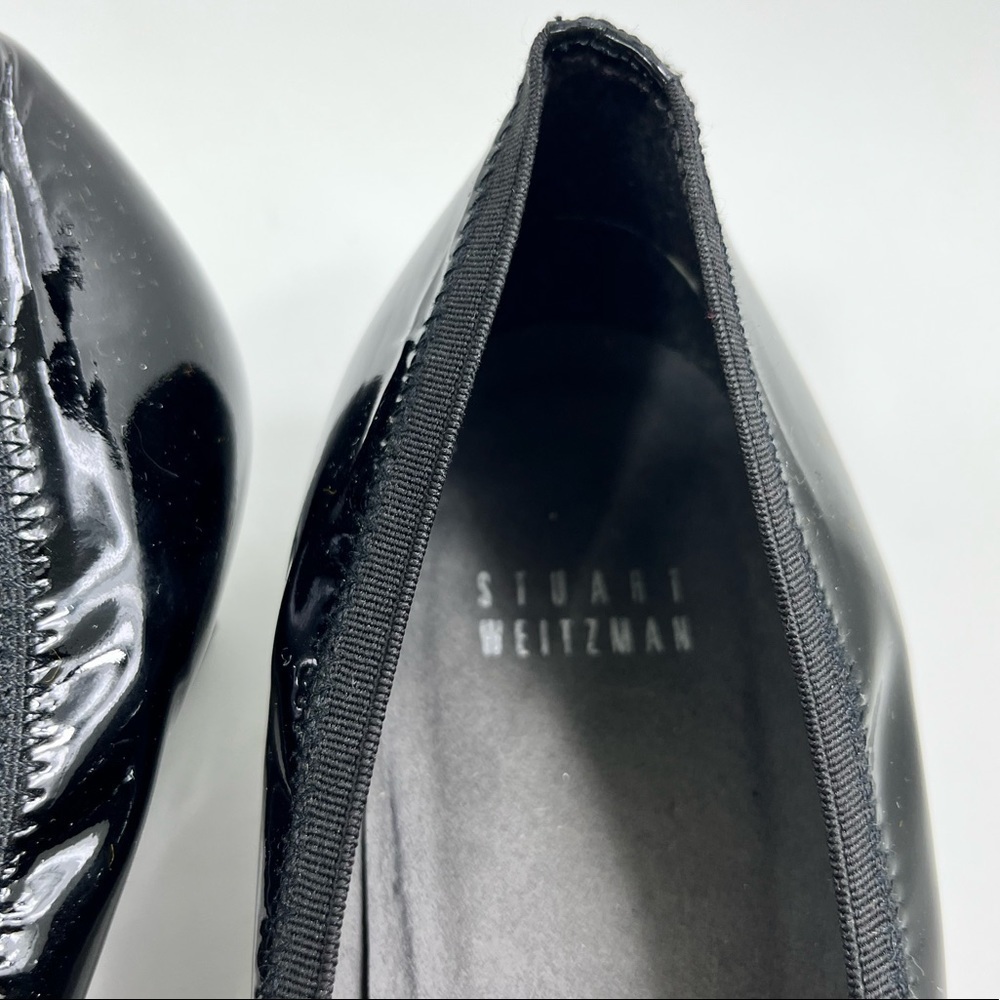Stuart Weitzman Patent Leather Wedge Shoes - Picture 4 of 12